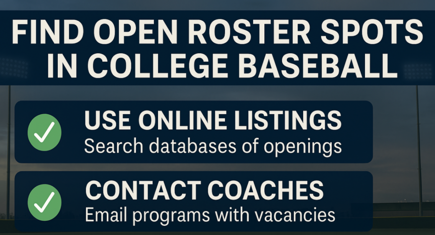 Find Open Roster Spots in College Baseball: A Resource Guide for Athletes