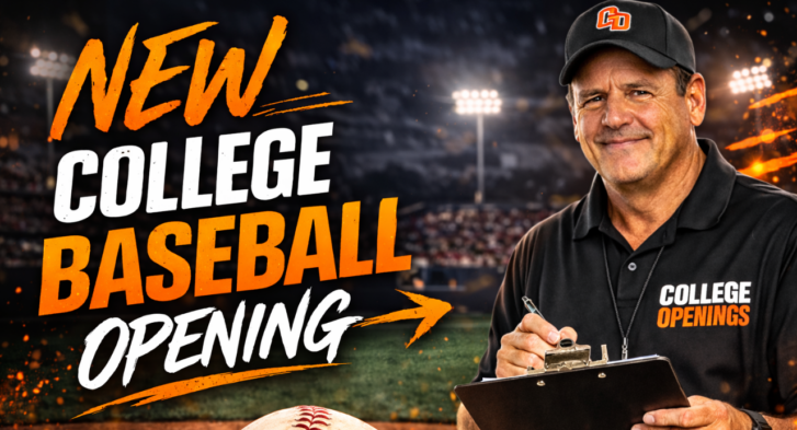 New College Baseball Opening 3 Coach O get recruited play college baseball